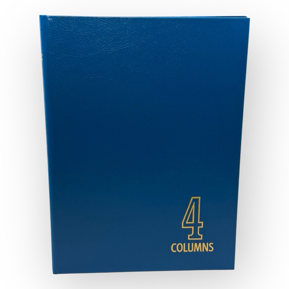 National 4 Column #56-404 Ledger Record Book NOS Blue Accounting 80 page Vintage